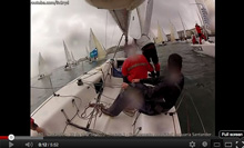 J/80 sailing training video off Santander, Spain