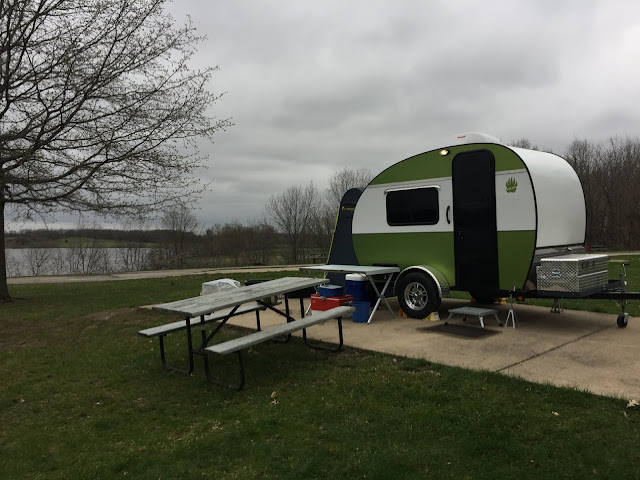 On cold, overcast days, it's great to own a tiny "standy" trailer to get away from the inclement weather. 