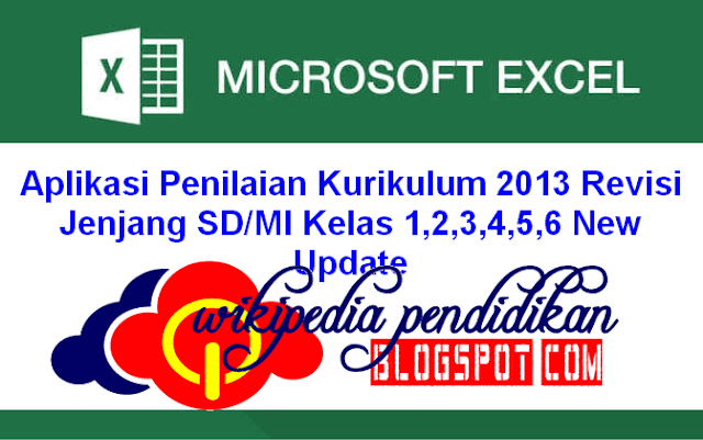  Kabar Gembira untuk Anda selaku Guru SD atau Guru Kelas yang memakai Kurikulum  Aplikasi Penilaian Kurikulum 2013 Revisi Jenjang SD/MI Kelas 1,2,3,4,5,6 New Update