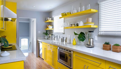 modern kitchen, kitchen yellow, kitchen design, kitchen decorating, gorgeous kitchen