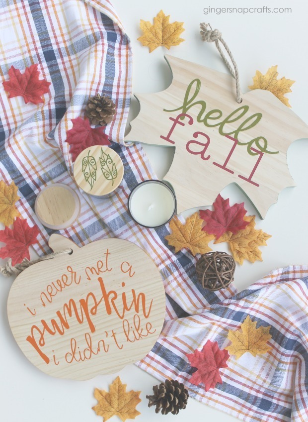 fall crafts with Cricut