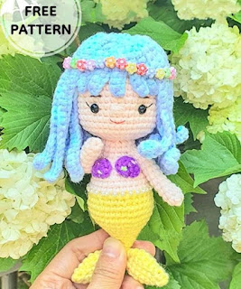 PATRON GRATIS SIRENA AMIGURUMI 68005