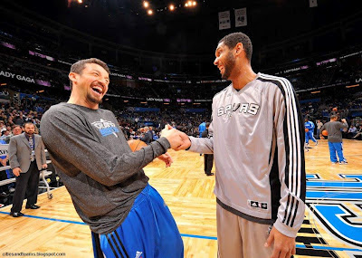 Tim Duncan & Hidayet Türkoğlu Joking