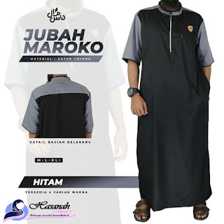 Jubah Pria Maroko Bahan Toyobo