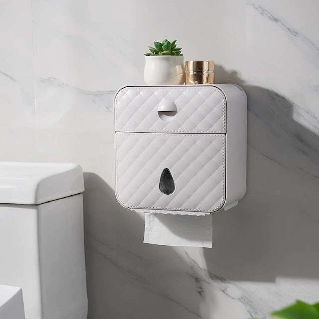 Toilet Roll Holder Waterproof Paper Storage Box Buy on Amazon and Aliexpress