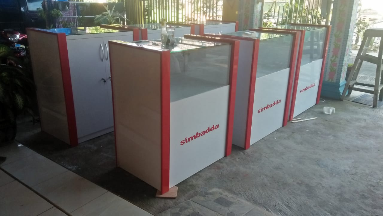  Jasa Pembuatan Lemari Display Booth Papan Nama Rak 