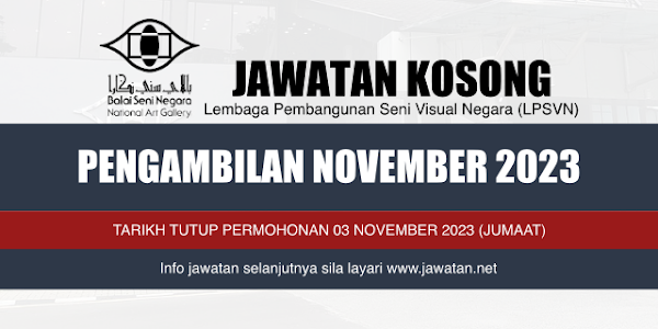 Jawatan Kosong Balai Seni Negara 2023