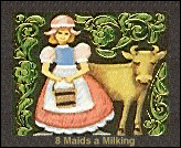 eight maids a-milking