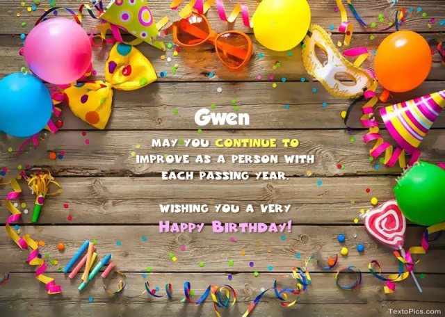 happy birthday gwen images