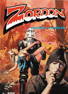 Zordon 18 [Controllo cerebrale] - 9 Dicembre 1975 | CBR 215 dpi | Mensile | Fumetti | Erotico | Fantascienza
IL VOLUME CONTIENE MATERIALE V.M.18 - NON PRELEVARE SE MINORENNI
Numero volumi : 51
Si tratta di una collana di fantascienza un po' particolare, in quanto essendo la trama basata sui viaggi temporali, il genere delle storie varia a seconda delle epoche, dal western agli antichi greci, dalla preistoria ai vichinghi ecc, naturalmente con i soliti e piacevoli intermezzi sexy. La storia inizia nella Luisiana del 1800, dove alcuni extraterrestri con a capo il «pensante» Zordon arrivano da Saturno per studiare il pianeta Terra e si insediano negli abissi del golfo del Messico.
Zordon, nel corso delle prime avventure, si impadronisce del cervello di Jane Marlowe, praticamente la protagonista della serie, realizza la macchina del tempo secondo gli insegnamenti del prof. Morrison e col corpo della ragazza inizia i viaggi nel tempo, vivendo storie di vario genere, dal passato al futuro con continui colpi di scena e notevoli cambiamenti nel filo conduttore della lunga saga.
Si tratta pertanto di una delle migliori serie di genere fantastico di quel periodo, con una trama originale e ben congegnata, i testi sono di Ennio Missaglia e Carmelo Gozzo. I disegni,molto curati, sono in gran parte di Bruno Marraffa, mentre la fascia dal 43 al 49 sono dello Studio Origa.
IL VOLUME CONTIENE MATERIALE V.M.18 - NON PRELEVARE SE MINORENNI