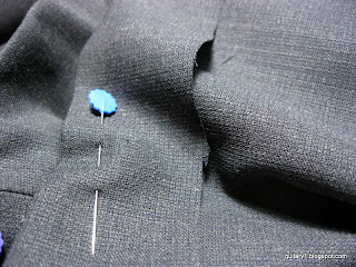 pinning trousers