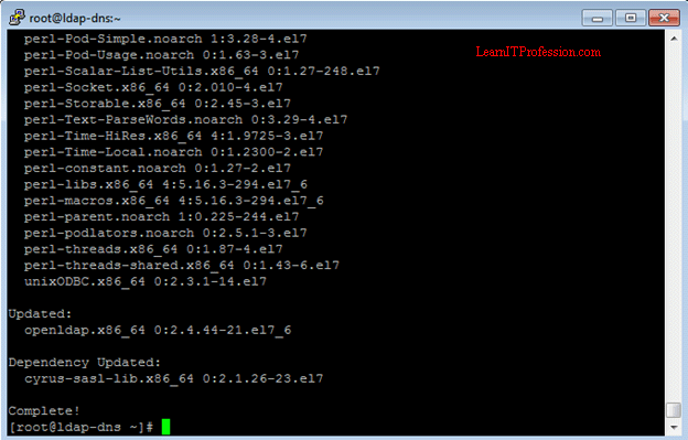 installation and configuration of openldap server with dns server on centos 7