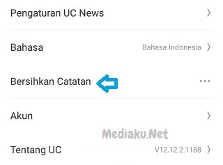 Menghapus Akun Tersimpan Di UC Browser