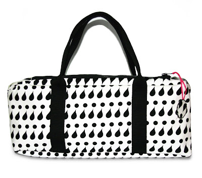 bolso blanco y negro diseño exclusivo