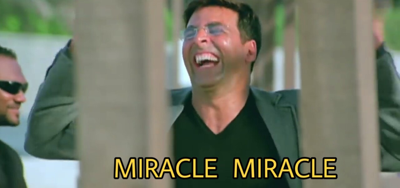 Akshay Kumar miracle miracle Meme Template