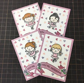 Sunny Studio Stamps: Tiny Dancer Customer Card Share by Kumiko Hata 