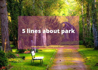 5 lines about park