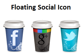 floating social icon