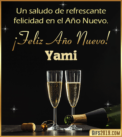 Saludos de año nuevo para yami