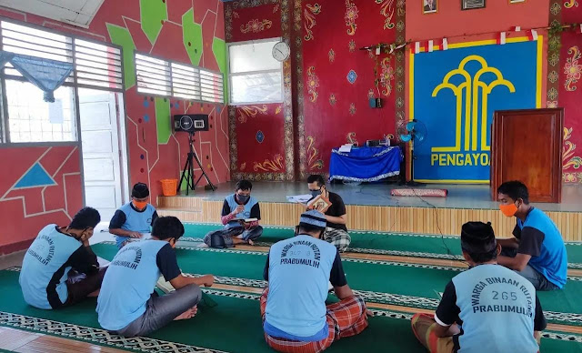 WBP Rutan Prabumulih Rutinkan Tadarus Al-Qur’an di Bulan Suci Ramadhan 1443 H