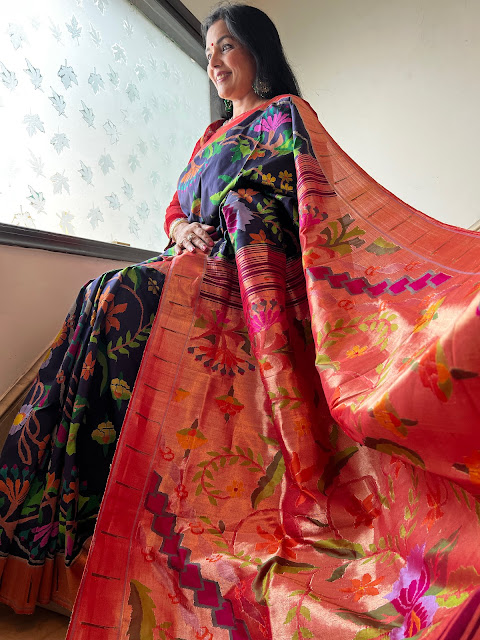 Ethereal Splendor: The Stunning Silk Brocade All Over Jamdani Paithani
