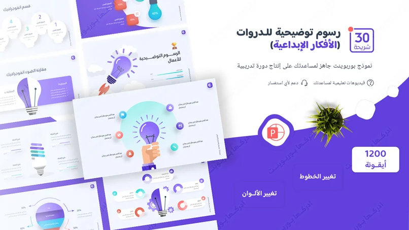 رسوم بوربوينت لإنشاء كورس تدريب