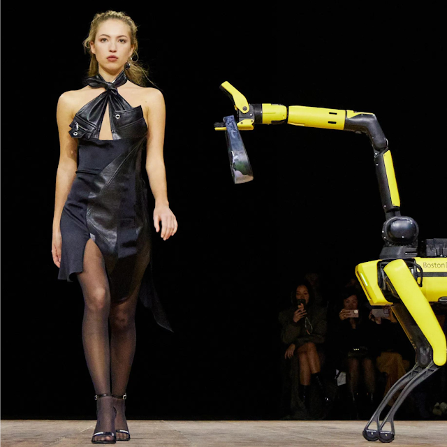 Semana moda Paris robots