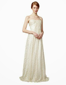 Silk Metallic Gown: Affordable Wedding Dresses - Strapless