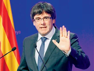 The leader of Catalonia, Carles Puigdemont