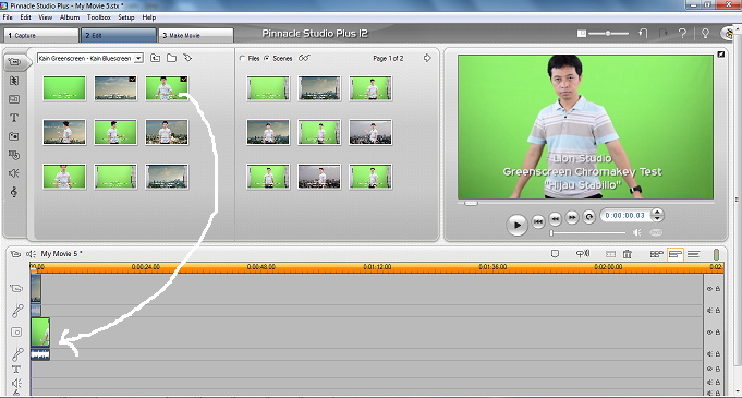 Mengganti Background Video Dengan Teknik Green Screen Menggunakan Pinnacle Studio