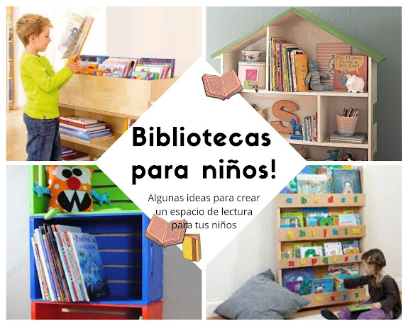ideas de bibliotecas para niños. Niños leyendo