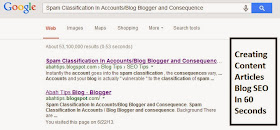 Creating Content Articles Blog SEO In 60 Seconds