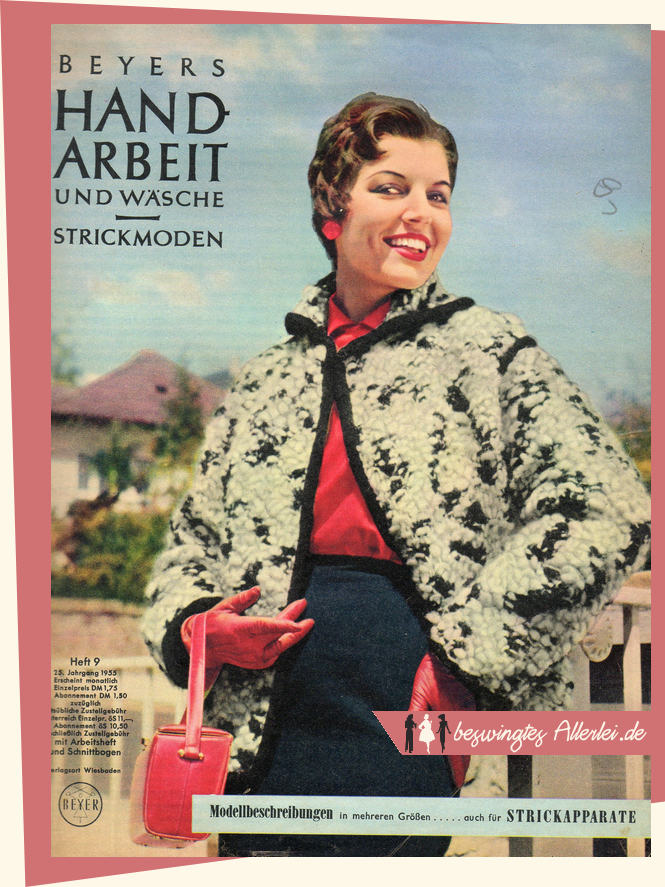 Handarbeitshefte, Beyers Handarbeit, 1955, 50er Jahre, Beyers, Stricken, Nähen, Zeitschriften, alt, historisch