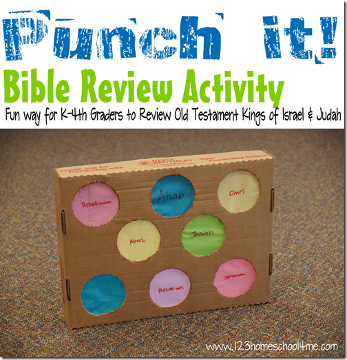 Old Testament Kings of Israel & Juday Bible Review Activity for K-4th Grade Sunday School #bible #biblegames #sundayschool