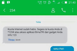 Cara Mendapatkan Kuota Gratis Tri Terbaru 2019