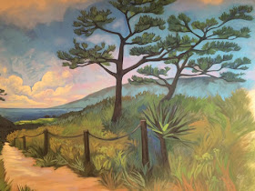 Torrey Pines, Torrey Pines art, Torrey Pines painting, Torrey Pines mural, Portland Muralist