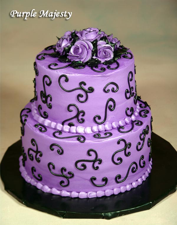 Variant Of Purple Wedding Cakes