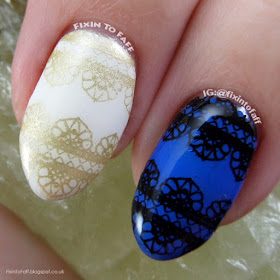 Nail art based on the dressgate thedress what color is this dress debate that rocked the internet.