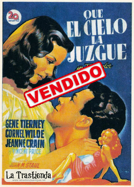 Programa de Cine - Que el Cielo la Juzgue - Cornel Wilde - Gene Tierney