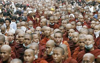 Burmese Monks Protest