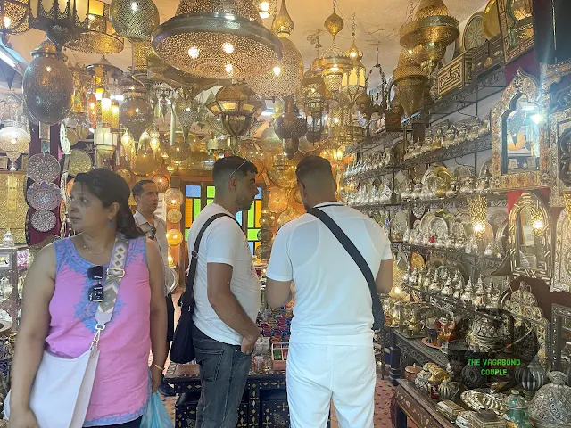 Jewelry, Lamps and Lanterns at Gift shop, Rue Talaa Kebira, Fes el-Bali, Fez, Morocco