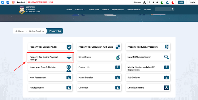 Property Tax Chennai Online Payment