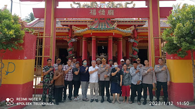 Jelang Imlek Kapolres Metro Tangerang Kota kunjungi Vihara Hok Tek Bio Di Teluknaga 