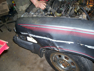 Chevette fender damage