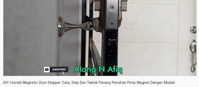 DIY | Cara, Step Dan Teknik Memasang Penahan Pintu Magnet Dengan Mudah. Install Magnetic Door Stopper