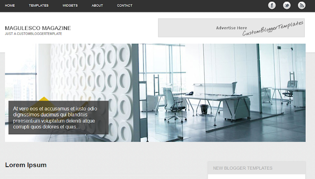 Magulesco -Featured Magazine Blogger Template