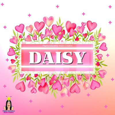 Solapín para imprimir - Nombre Daisy