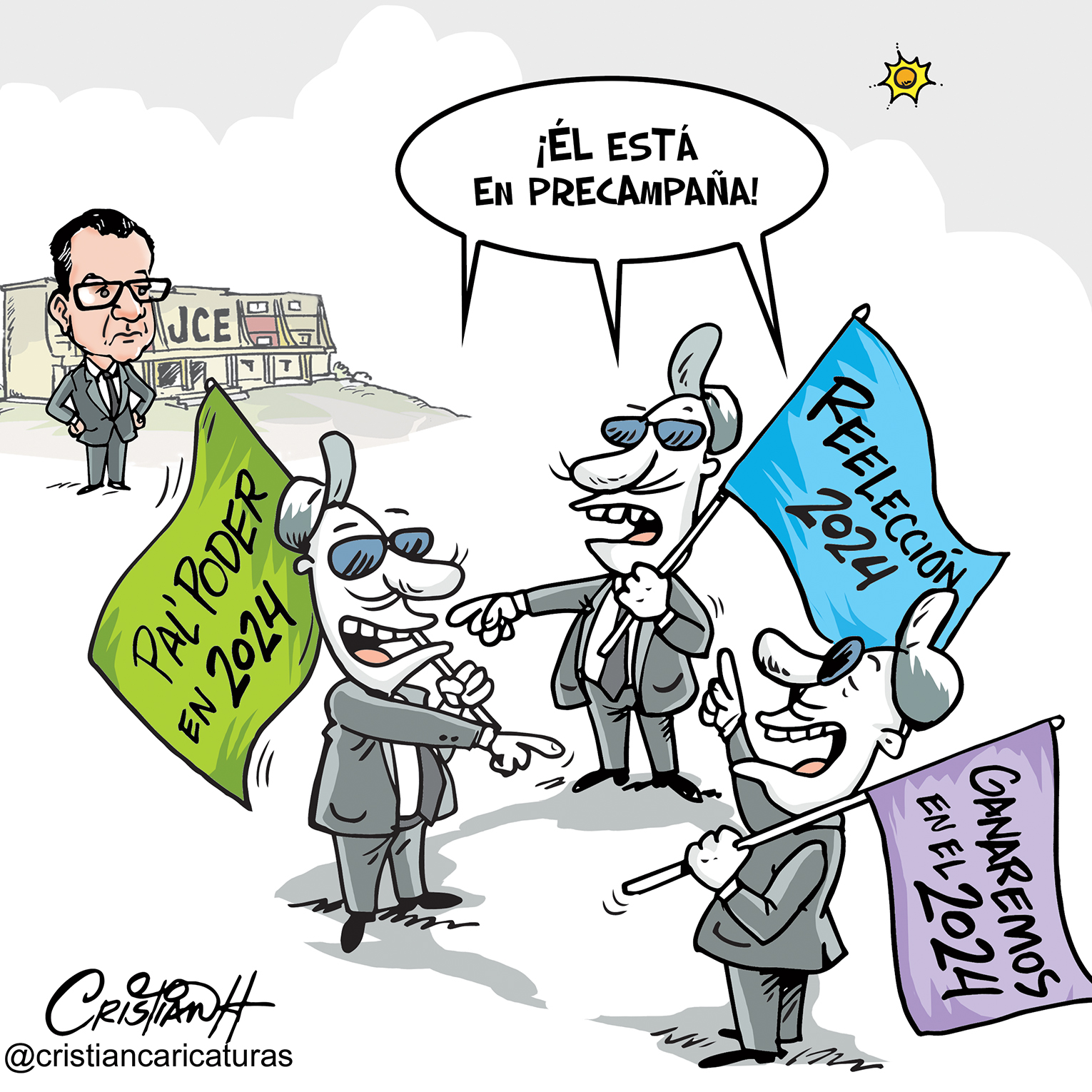 Las Caricaturas de Cristian Hernández: Ahora ninguno está en campaña  política