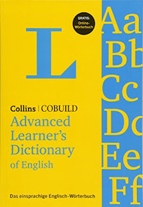 Collins Cobuild Advanced Learner's Dictionary of English: Das einsprachige Englisch-Wörterbuch, Englisch