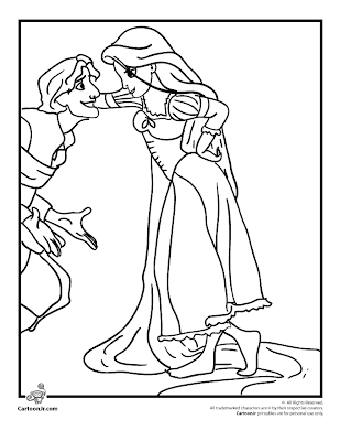 Princess Rapunzel Tangled | Disney Coloring Pages